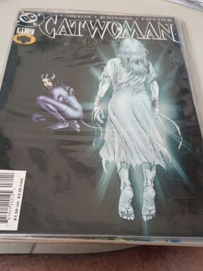 DC Catwoman Comic Book - Black & Purple Cover Art In A Sleeve